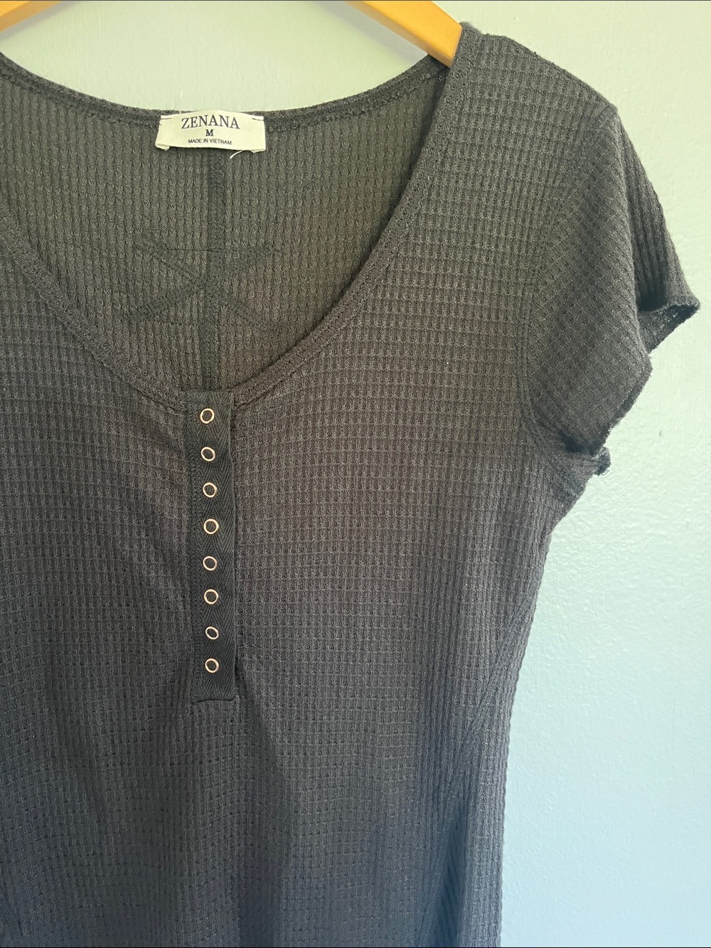 Millennial Inspired Snap Henley